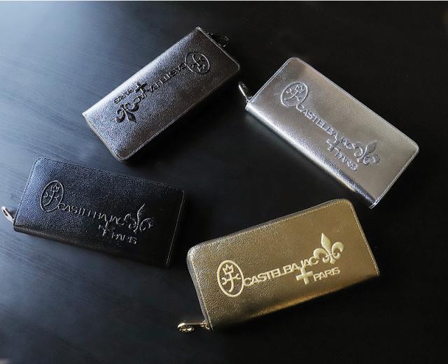 CASTELBAJAC (カステルバジャック) Glitter小物(グリッター小物)シリーズ ラウンドファスナー長財布 053682