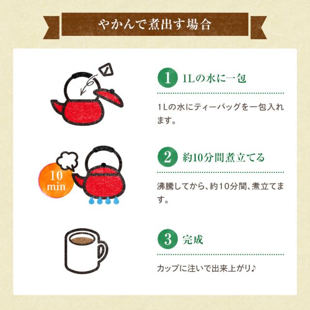 やかんの煮だし方