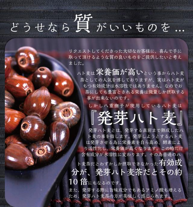 発芽ハト麦は通常のハト麦の10倍の有効成分