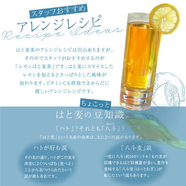 ハトムギ茶 作り方 水出し ペットボトルでも簡単