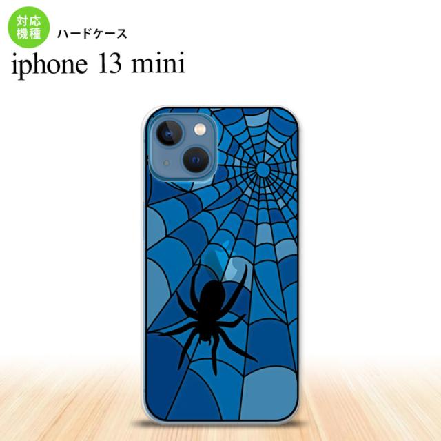 iPhone13mini iPhone13 mini 背面ケース カバー ステンドグラス風 蜘蛛 