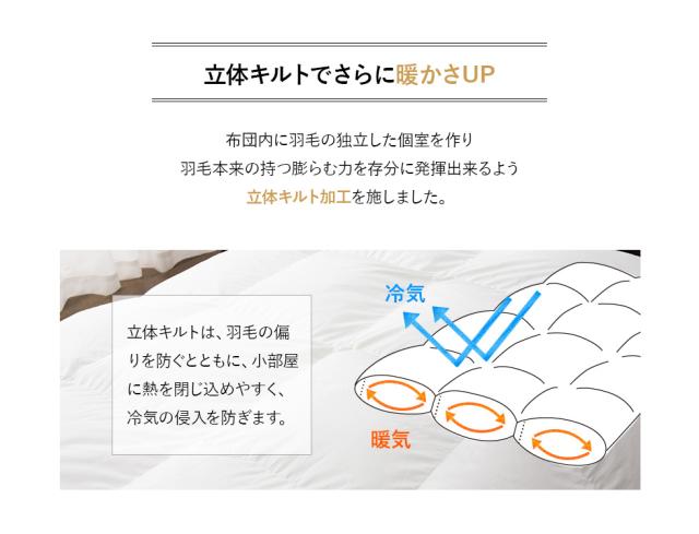 日本製 エクセルゴールドラベル 羽毛布団 シングル 収納ケース付き 高品質