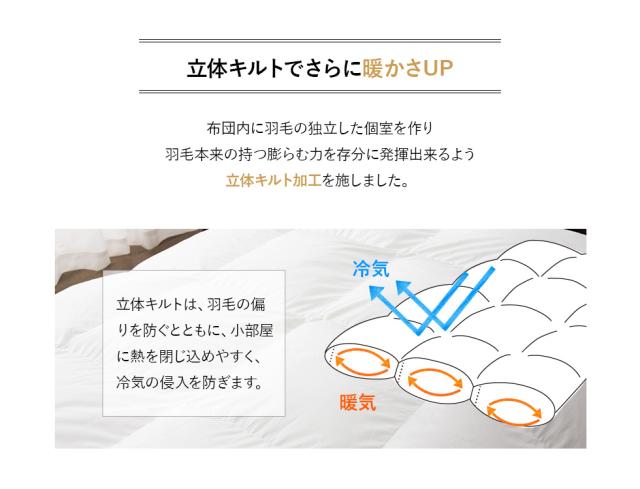 日本製 ロイヤルゴールドラベル 羽毛布団 シングル 収納ケース付き 高品質