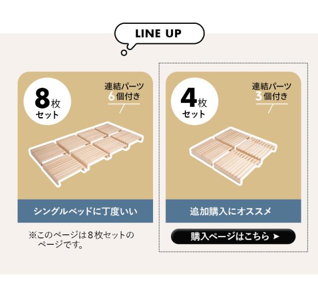 パレットすのこベッド シングルサイズ 8枚組 パレットベッド すのこ