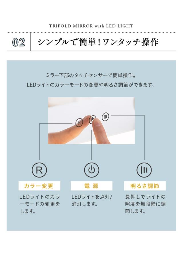 LEDライト付き ドレッサー セット 鏡台 デスク テーブル スツール 三面鏡 女優ミラー 鏡 ミラー スタンド 