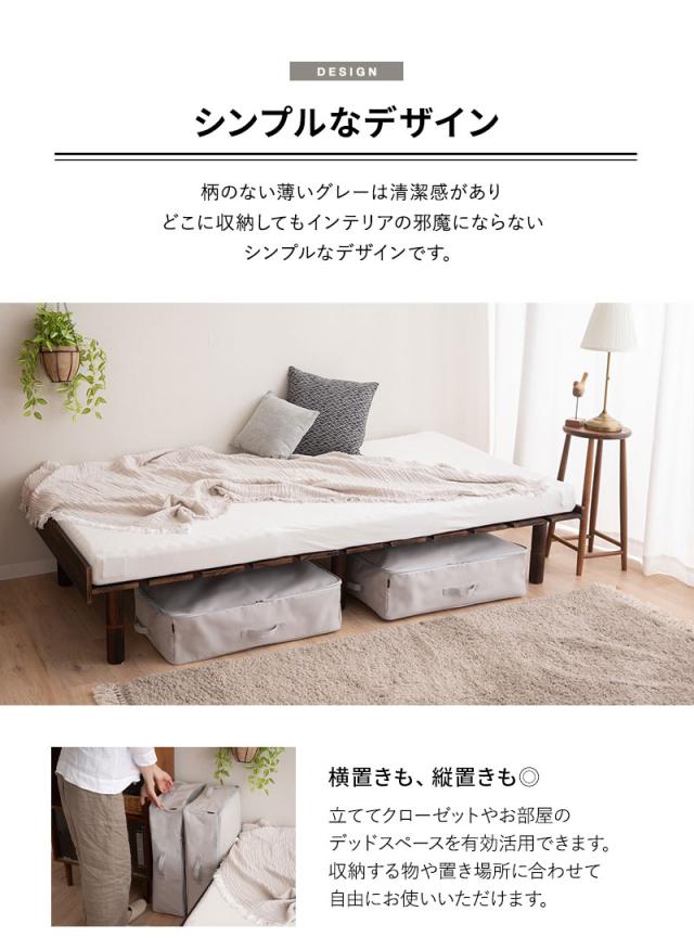 ベッド下収納ケース 3点セット 破けにくい 衣類 靴 雑貨 小物 おもちゃ 小分け 整理 衣替え 引っ越し 新生活 オフシーズン