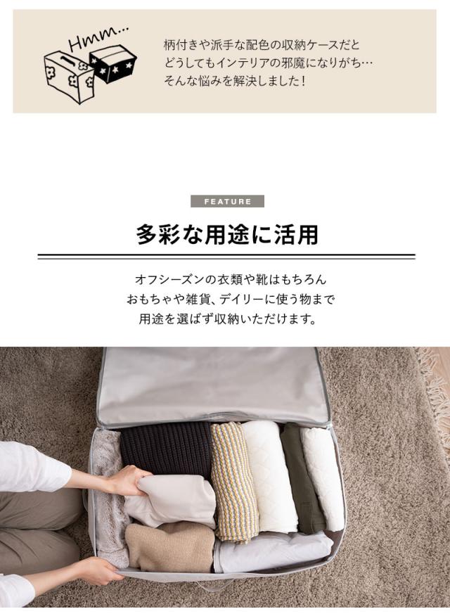 ベッド下収納ケース 3点セット 破けにくい 衣類 靴 雑貨 小物 おもちゃ 小分け 整理 衣替え 引っ越し 新生活 オフシーズン