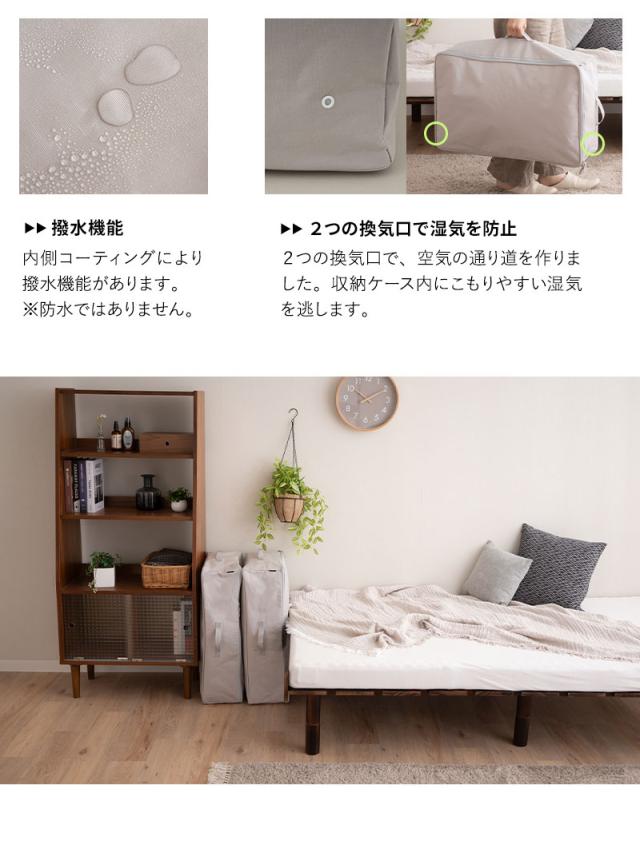 ベッド下収納ケース 3点セット 破けにくい 衣類 靴 雑貨 小物 おもちゃ 小分け 整理 衣替え 引っ越し 新生活 オフシーズン