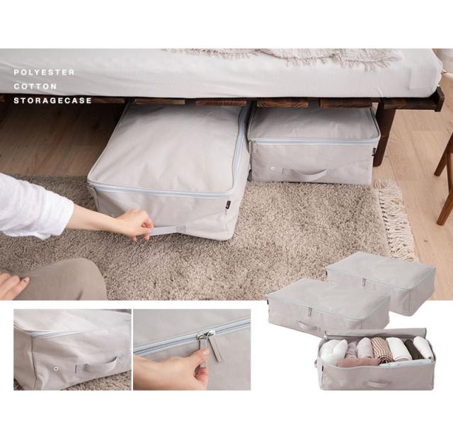 ベッド下収納ケース 3点セット 破けにくい 衣類 靴 雑貨 小物 おもちゃ 小分け 整理 衣替え 引っ越し 新生活 オフシーズン