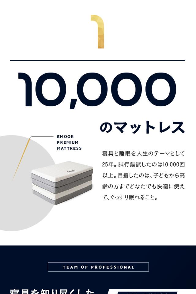 プレミアムマットレス シングル 3層構造 三つ折り 折りたたみ 極厚 最厚 15cm 高反発 ウレタン 体圧分散 3つ折りマットレスの最高峰