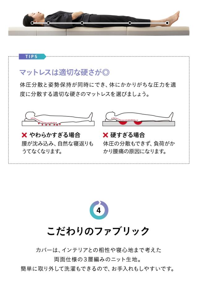 トランスフォーム マットレス シングル ソファ カウチ 4WAY 三つ折り 折りたたみ 極厚 高反発 ウレタン TRANSFORM