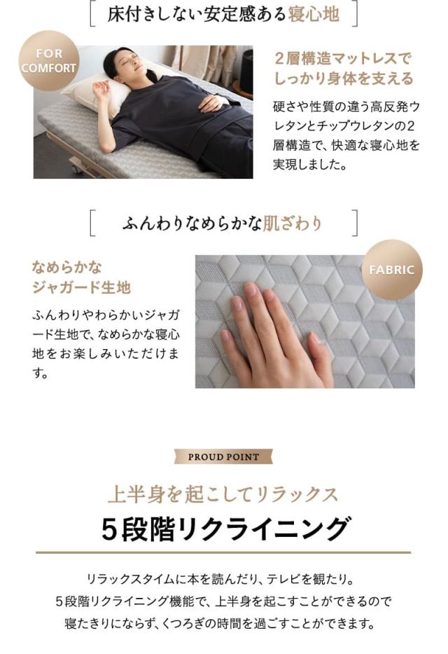 折りたたみ ベッド MEHOL メホール シングルサイズ ロータイプ ハイタイプ リクライニング 完成品