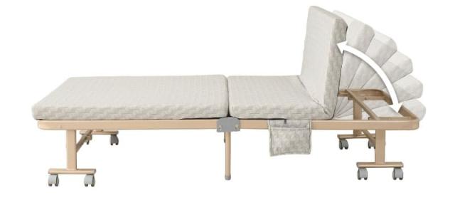 折りたたみ ベッド MEHOL メホール シングルサイズ ロータイプ ハイタイプ リクライニング 完成品