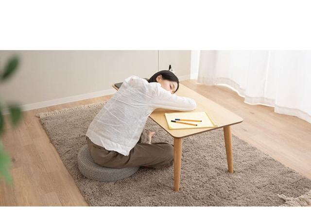 折りたたみテーブル ローテーブル センターテーブル テーブル デスク 机 幅105cm 長方形 木製 天然木 完成品