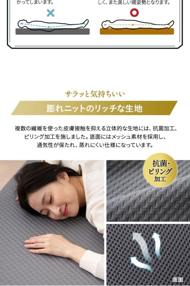 本日全品P5倍］マットレス 幅65cm コンパクト 三つ折り