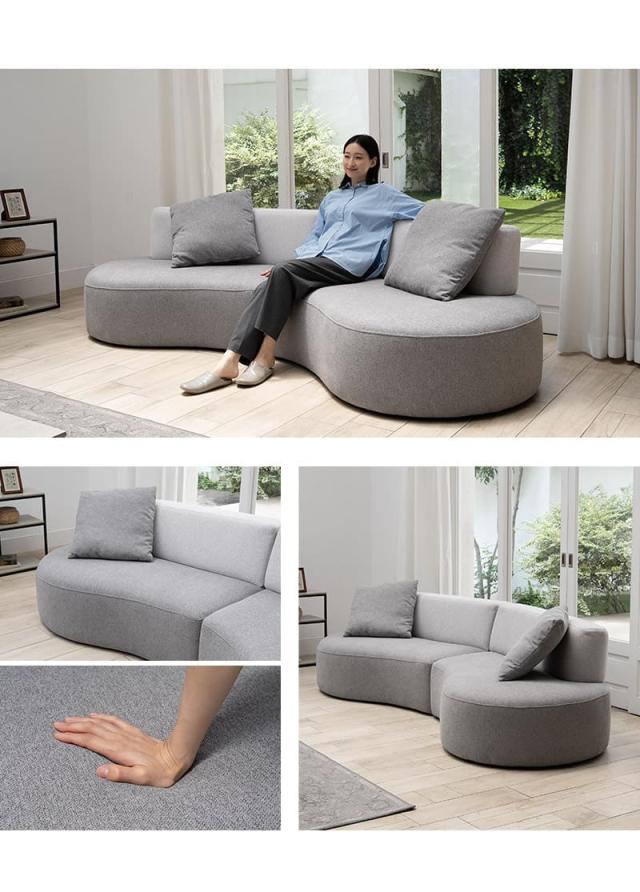 フロアソファ ローソファ 幅266cm 4人掛け 3人掛け ゆったりサイズ クッション付き 寝るソファ LUNAS