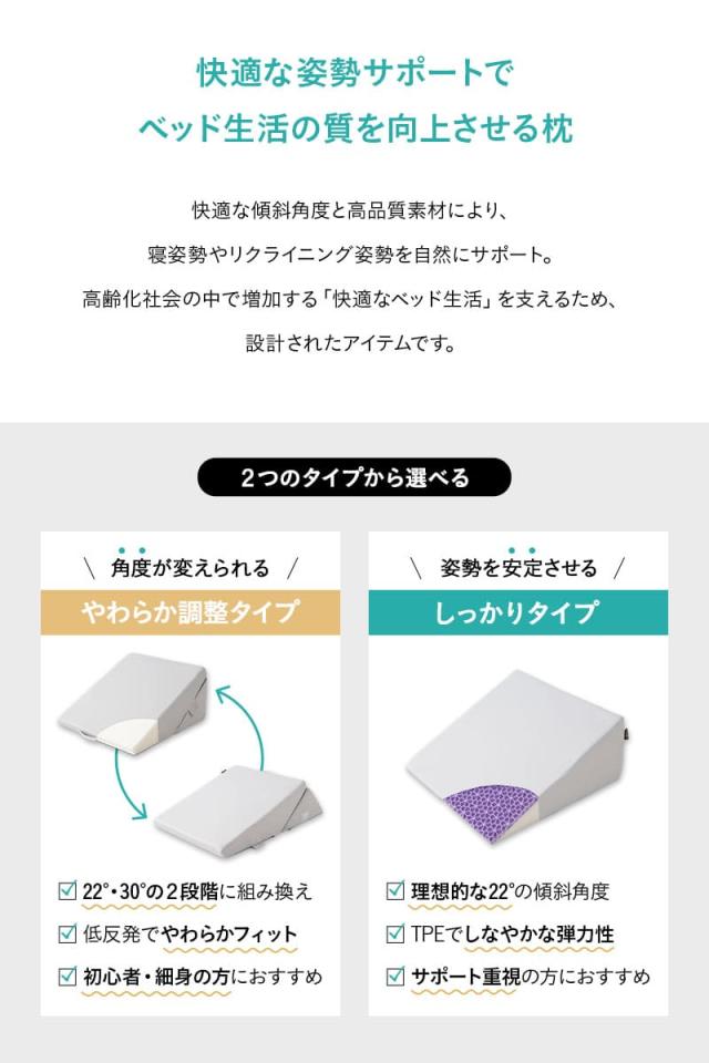 傾斜枕 足枕 背あて 姿勢安定 体位変換 体位保持 床ずれ防止 介護 リハビリ 高齢者
