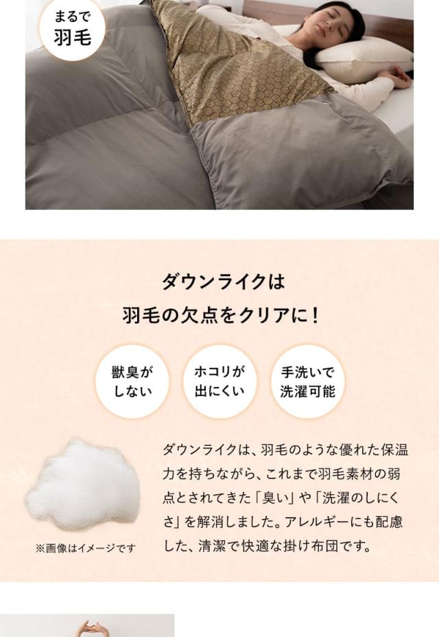 グラフェン ダウンライク 掛け布団 シングル 速暖 極暖 保温 蓄熱 抗菌 防臭 遠赤外線効果 体温で発熱 高断熱 高機能