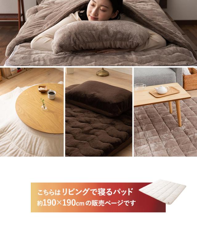 ラグ カーペット 絨毯 190×190cm 正方形 約2畳 極暖 +4℃ 吸湿発熱 ヒートプラス