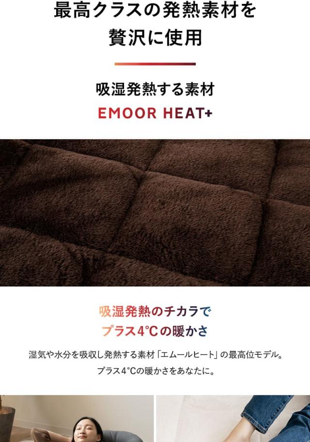 ラグ カーペット 絨毯 190×240cm 長方形 約3畳 極暖 +4℃ 吸湿発熱 ヒートプラス