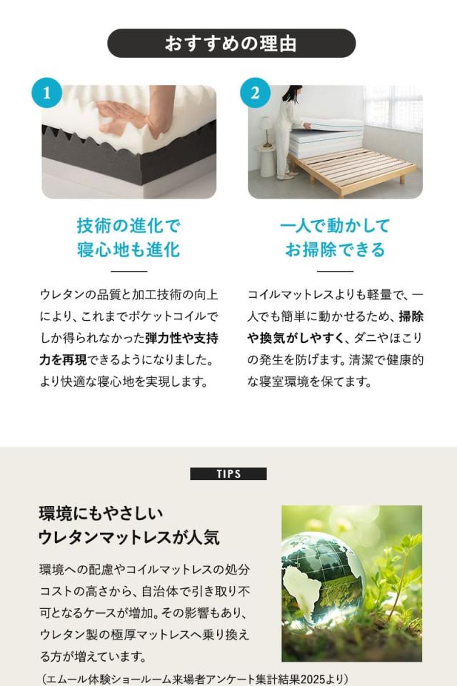 アルティメットマットレス シングル ダブル 超極厚 20cm 5層構造 折りたたみ ULTIMATE