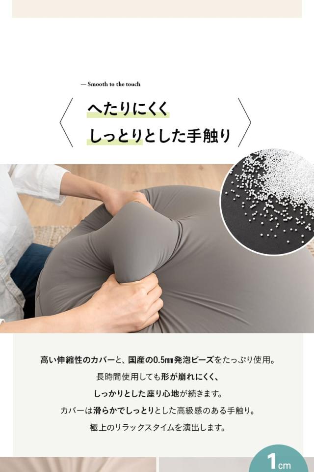 ビーズソファ ビーズクッション 日本製 大きい 椅子 背もたれ POTTI