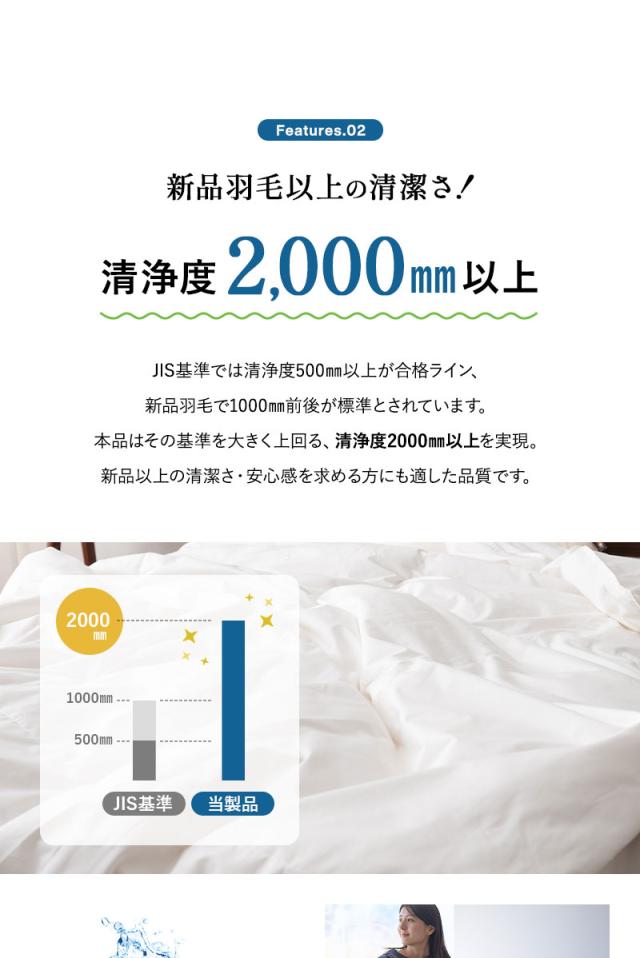 肌掛け布団 羽毛布団 リサイクル羽毛 再生羽毛 清潔 軽量 高品質 河田フェザー