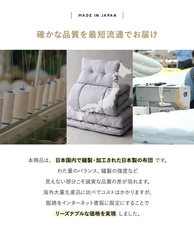 敷き布団 シングル 高反発ウレタン 抗菌 防臭 防ダニ エムールの日本製布団
