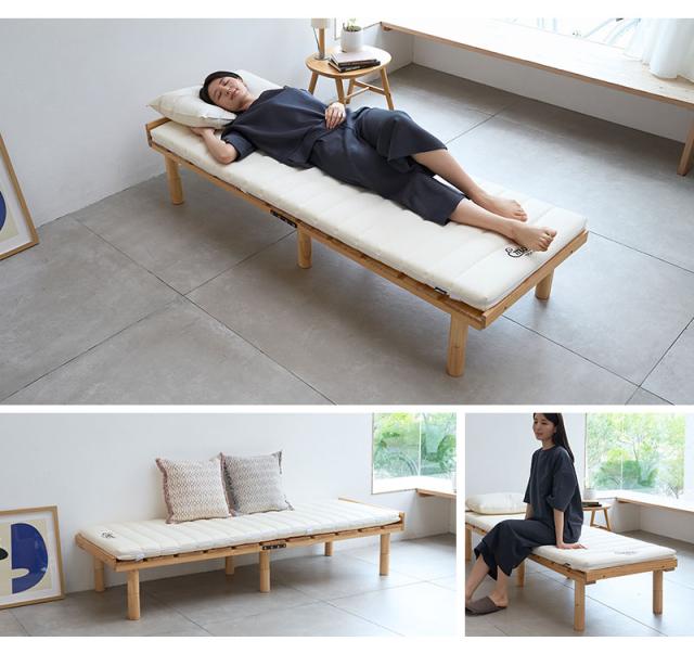 布団マットレス 幅65cm コンパクトショート 収納バンド付き Futon Mattress