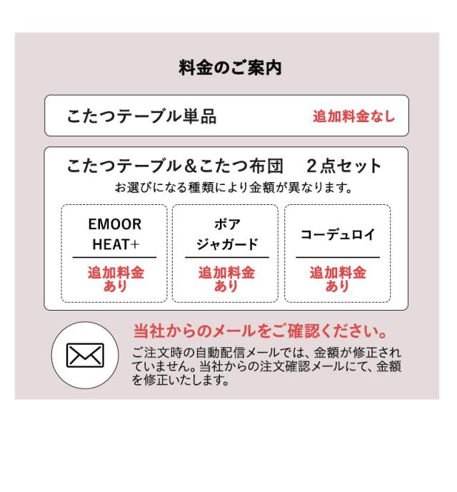 こたつ2点セット 幅120cm 長方形 ロータイプ こたつ布団 テーブル やぐら FALTE