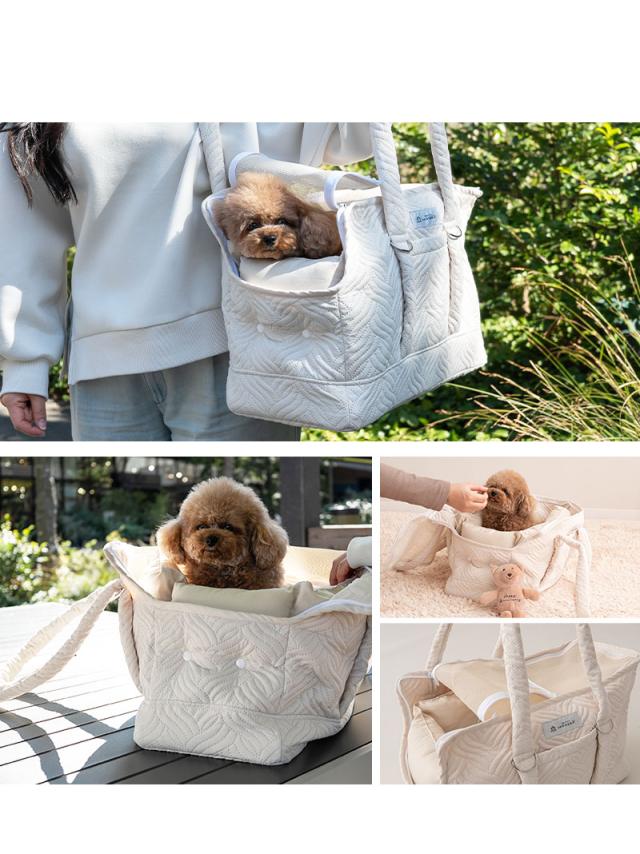 ケアリーバッグ 超小型犬 小型犬 猫 負担が少ない 傾きにくい 公共交通機関でも使える