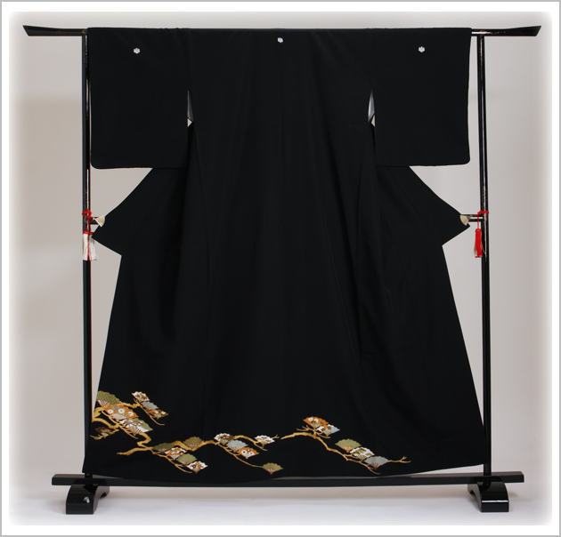 留袖 レンタル NT-689 黒留袖フルセット 結婚式 70代 送料無料の通販は