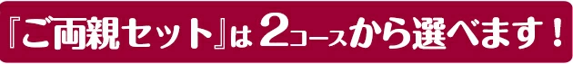 コースから選べます