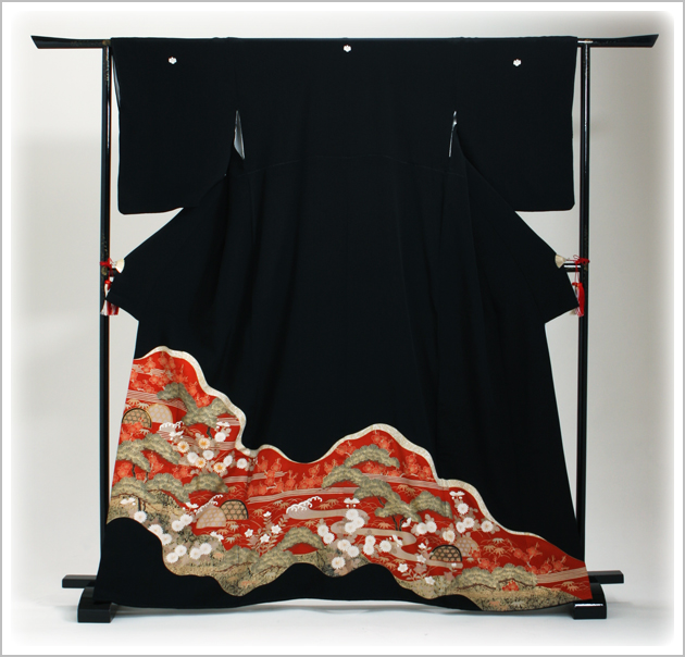 留袖 レンタル NT-377 黒留袖フルセット 結婚式 40代 50代 送料無料 留袖 レンタル NT-377 黒留袖フルセット 結婚式 40代 50代 送料無料の