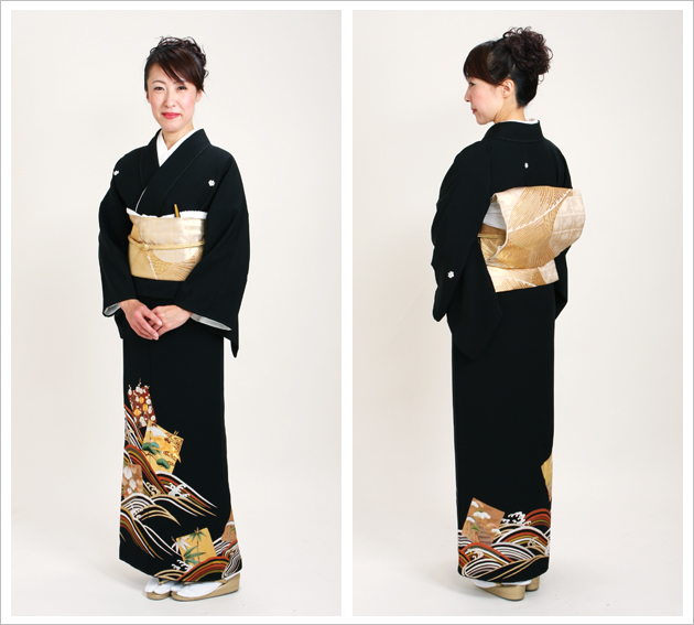 留袖 レンタル 背の高い方 NT-908 黒留袖フルセット 結婚式 40代 50代 60代 送料無料 留袖 レンタル 背の高い方 NT-908 黒留袖フルセット 結婚式 40代 50代