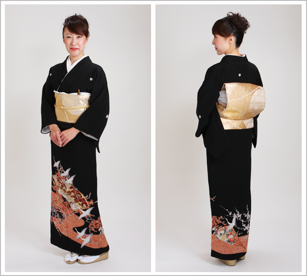 留袖 レンタル 大きいサイズ NT-L317 黒留袖フルセット 結婚式 50代 60代 送料無料 留袖 レンタル 大きいサイズ NT-L317 黒留袖フルセット 結婚式 50代 60