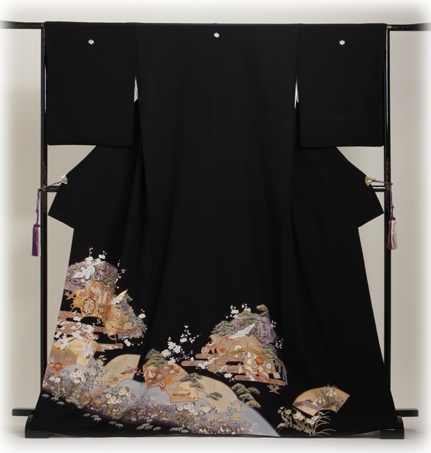 留袖 レンタル NT-933 黒留袖フルセット 結婚式 40代 50代 60代 送料