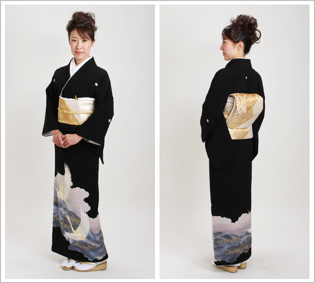 留袖 レンタル 大きいサイズ NT-L309 黒留袖フルセット 結婚式 60代 70代 送料無料 留袖 レンタル 大きいサイズ NT-L309 黒留袖フルセット 結婚式 60代 70
