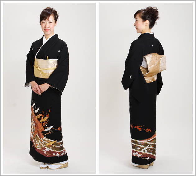 留袖 レンタル 大きいサイズ NT-L744 黒留袖フルセット 結婚式 50代 60代 送料無料 留袖 レンタル 大きいサイズ NT-L744 黒留袖フルセット 結婚式 50代 60