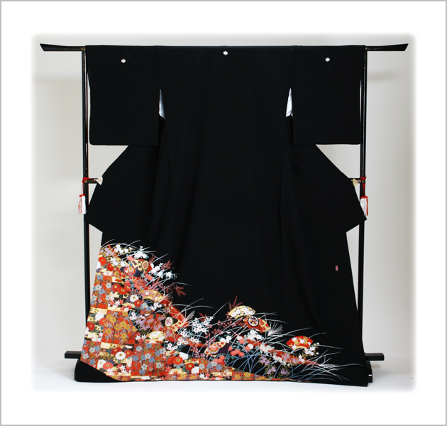 留袖 レンタル NT-802 黒留袖フルセット 結婚式 20代 30代 送料無料の