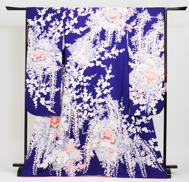 成人式 1月使用 振袖 レンタル 青紫色 牡丹藤 NT-85-sei 送料無料 成人式 1月使用 振袖 レンタル 青紫色 牡丹藤 NT-85-sei 送料無料の