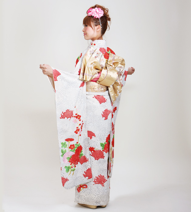振袖 2月〜12月使用 振袖 レンタル 白グレー色 花車 NT-30 送料無料 振袖 2月〜12月使用 振袖 レンタル 白グレー色 花車 NT-30 送料無料の