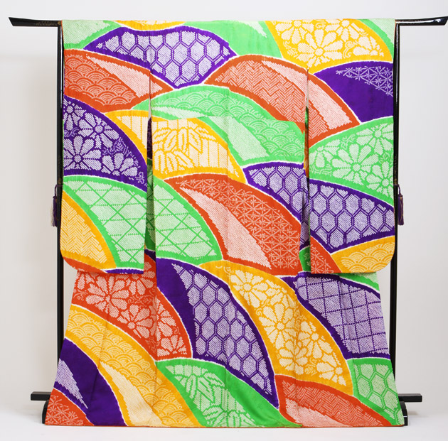 成人式 1月使用 振袖 レンタル カラフル しぼり NT-75-sei 送料無料の