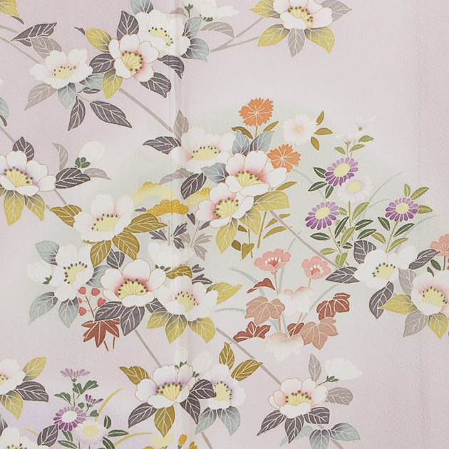 訪問着 レンタル 正絹 〔トールサイズ 〜175cm〕付下げ パープル NT