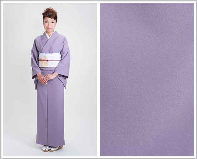 6月・9月 夏用 単衣 色無地レンタル 紫色 送料無料 NT-26の通販はau