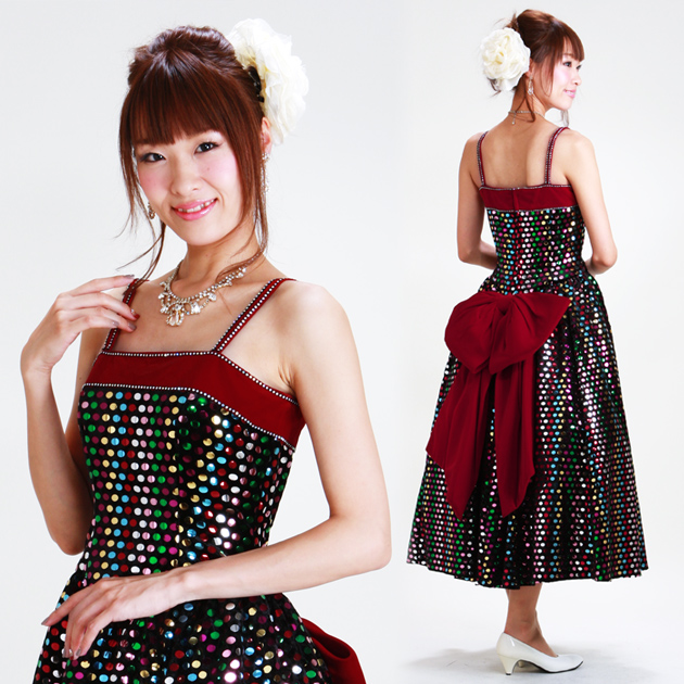 初期調整無料 二次会ドレスレンタル 9号 黒 カラフルスパン ミディ 結婚式 2次会 お呼ばれ 1126 送料無料 まとめ買い0 レディースファッション ドレス Www Murad Com Jo