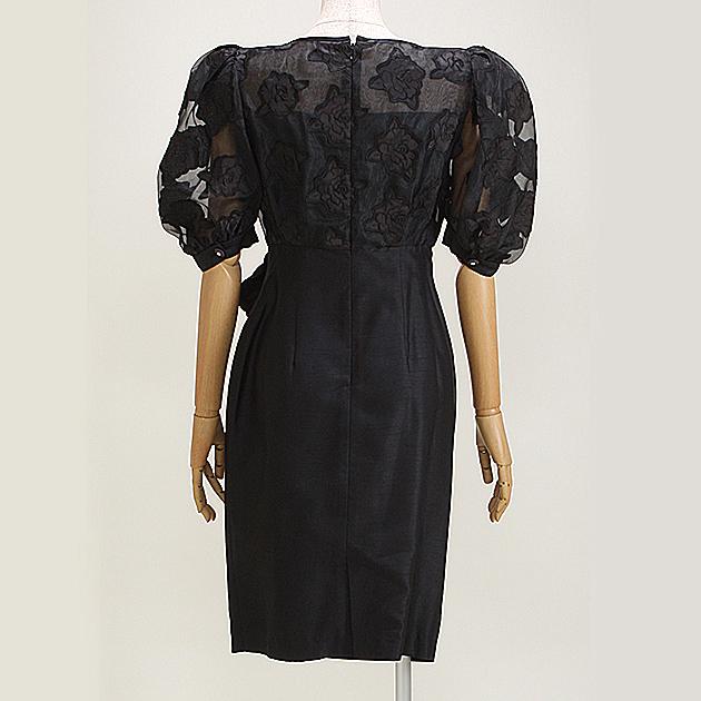 フォーマルドレス レンタル 結婚式 7号-9号 黒 ワンピース 024-01377