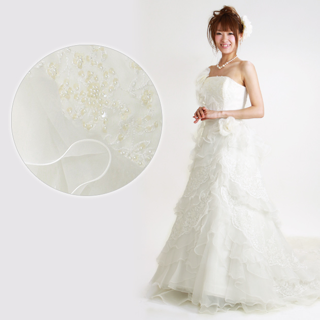 ウェディングドレス　5号 ウェディングドレス レンタル 5号-11号 ソフトスレンダー