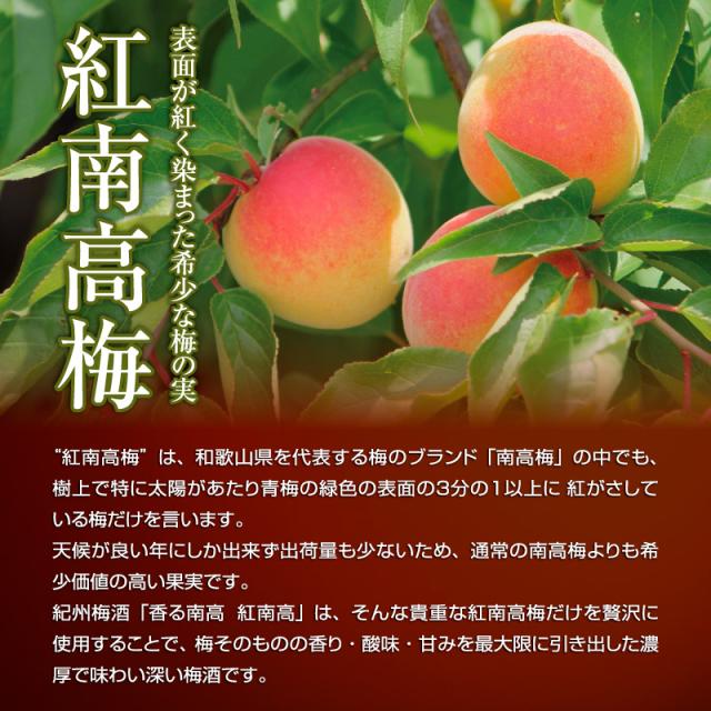 梅酒,お酒,香る南高,紅南高,中野BC,和歌山
