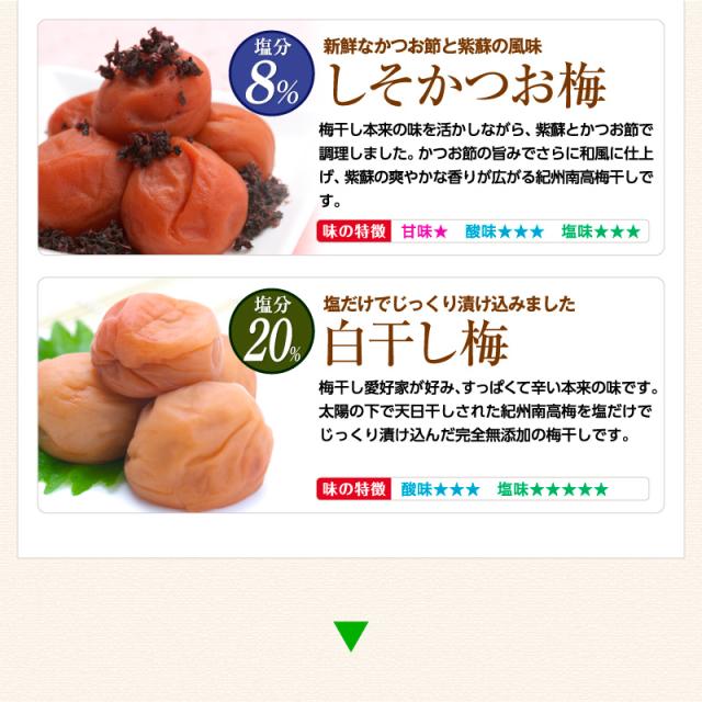 お試しセット 梅干し 紀州南高梅